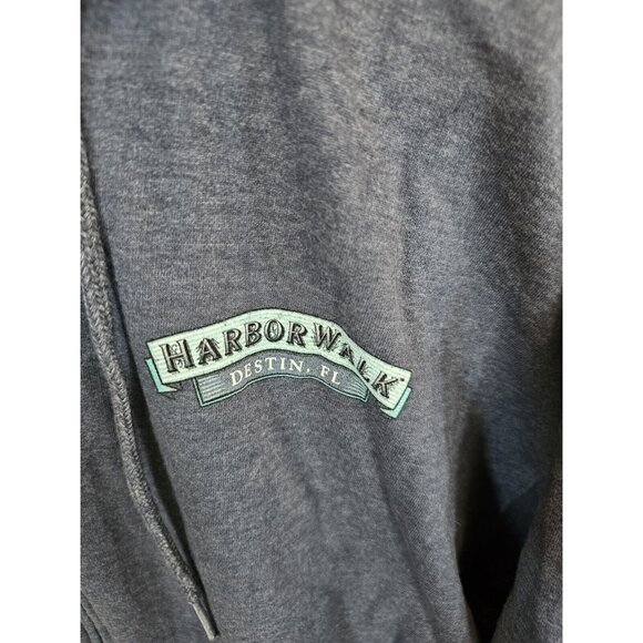 Retro Vision Apparel Harbor Walk Destin, FL Blue Full Zip Jacket Adult XL - Picture 3 of 7